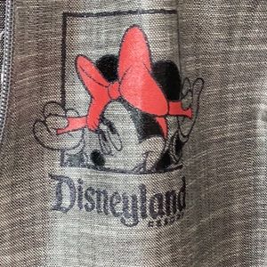 Disneyland Resort Full Zip Hooded Minnie Mouse Windbreaker Jacket YOUTH, SIZE 12